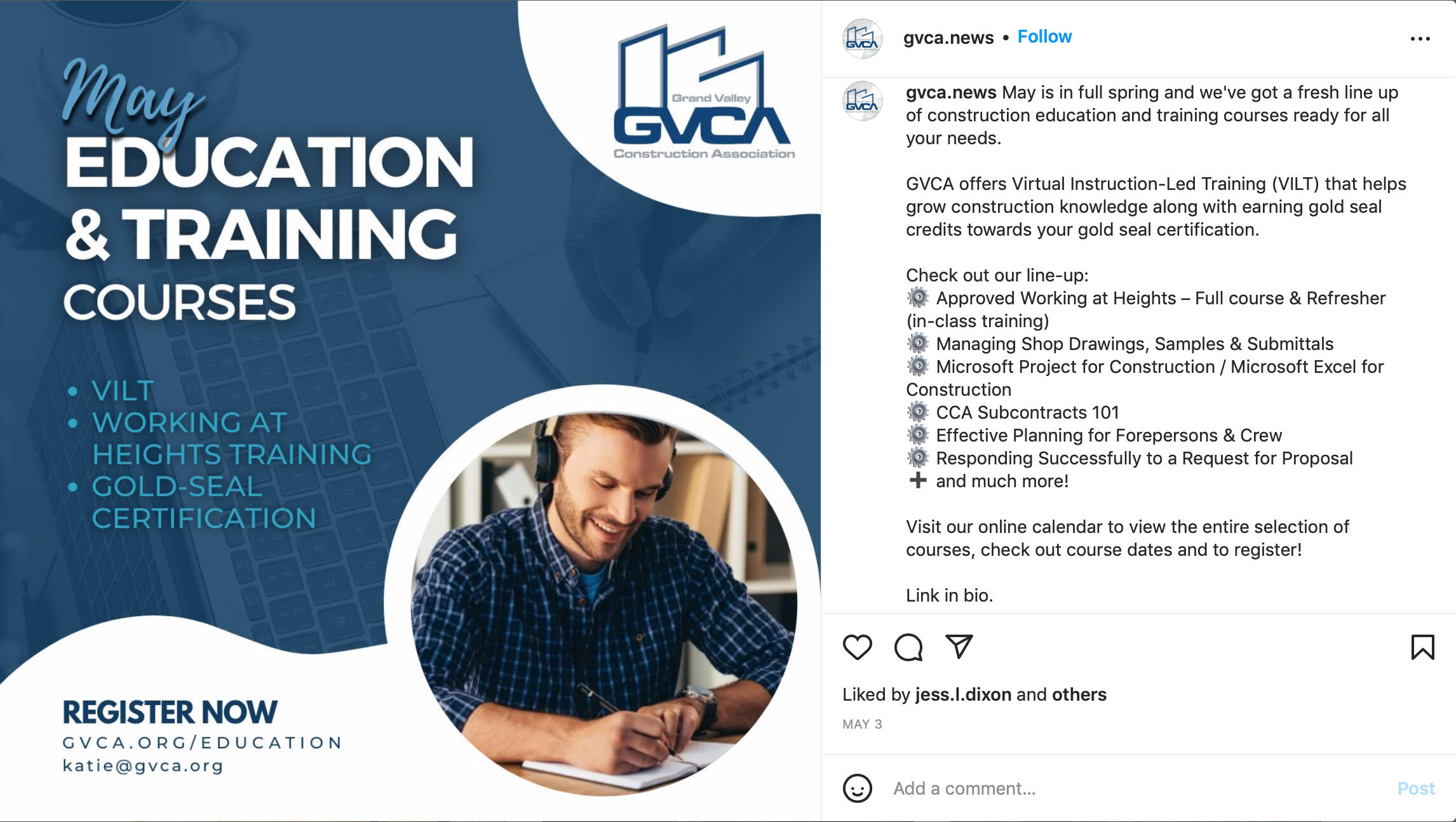 May Education & Training Instagram Post